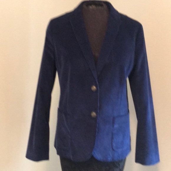 SOLD! Navy Corduroy Talbots Blazer - Picture 1 of 6